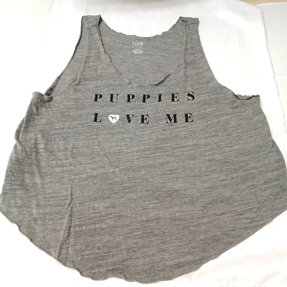 Victoria Secret - Pink Sleepwear Shirt, Gray, size Sp